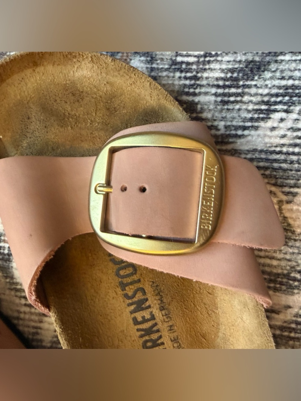 Birkenstock Madrid Big Buckle - Dusty Pink and Gold Size 37 - Picture 4 of 6